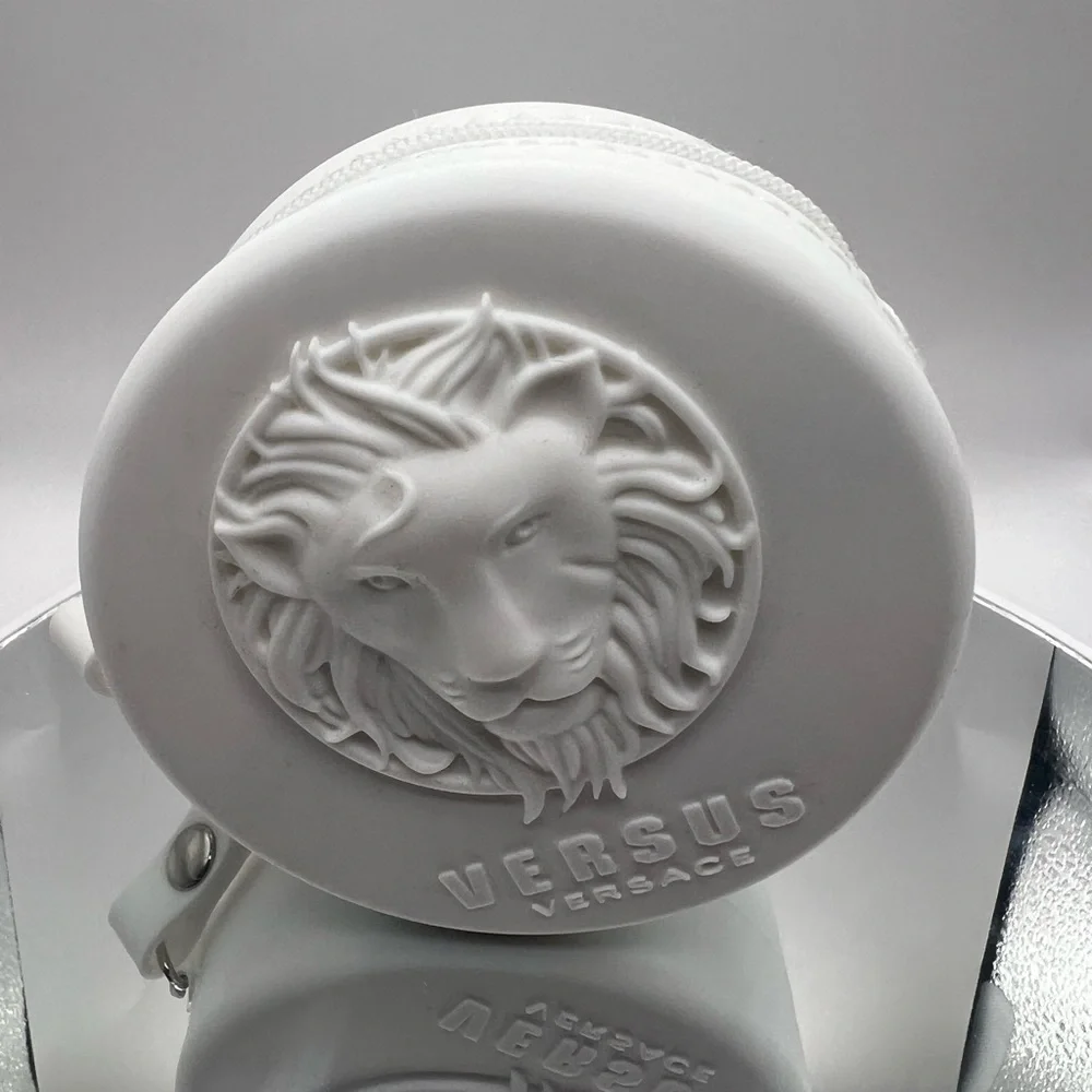 NWT Versace Women's Fire Island Silicone Strap Watch, 39mm x 9.9mm